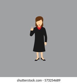 Judge Character Design Vector.