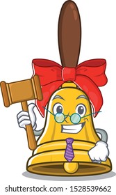 Judge christmas bells in the character shape