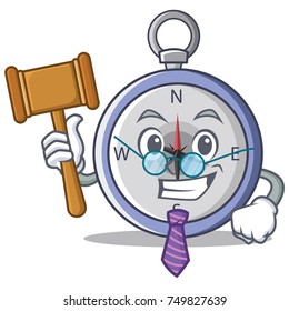 Judge compass character cartoon style