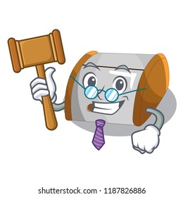 Judge container food bread bin isolated on mascot