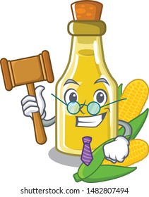 Judge corn oil in the character shape