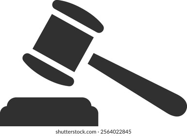 Judge court low black icon vector illustration