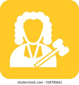 Judge, court, responsibility icon vector image.Can also be used for law and order. Suitable for mobile apps, web apps and print media.