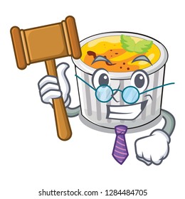 Judge creme brulee served on mascot plate