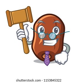 Judge dates fruit mascot cartoon