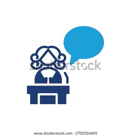 judge decision colored icon vector design good for web or mobile app