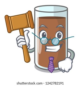 Judge the delicious on chocolate milk cartoon