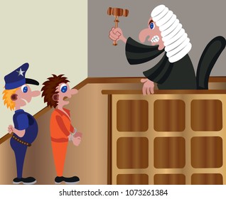 a judge delivering a sentence