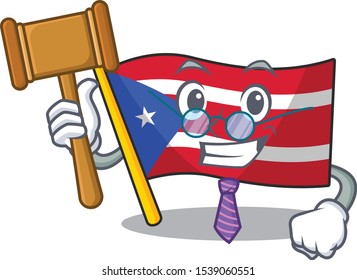 Judge flag puerto rico the mascot shape