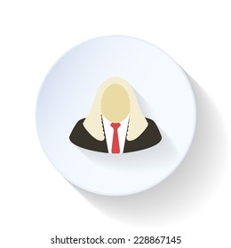 Judge flat icon