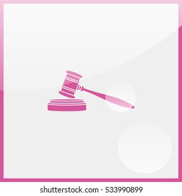 Judge gavel Icon.