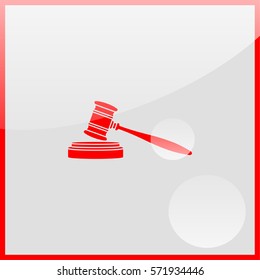 Judge gavel Icon.