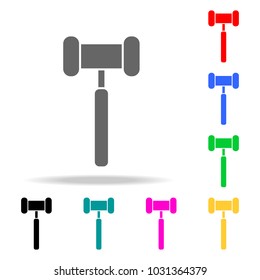 judge gavel icon. Elements in multi colored icons for mobile concept and web apps. Icons for website design and development, app development on white background