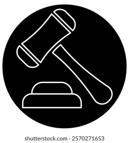 Judge gavel icon. Legal and Justice gavel icon set. judge gavel icon vector. law icon vector. auction hammer. 