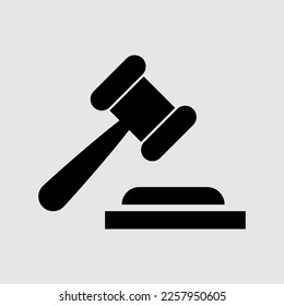 Judge gavel Icon Vector. Simple flat symbol. trendy style illustration on white background..eps