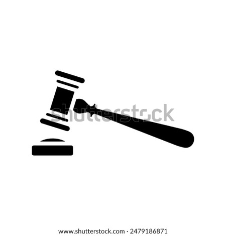Judge gavel icon vector trendy