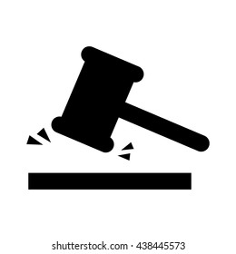 judge gavel  isolated icon design 
