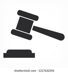 Judge gavel Vector icon