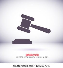Judge gavel Vector icon