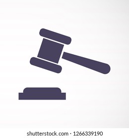 Judge gavel Vector icon