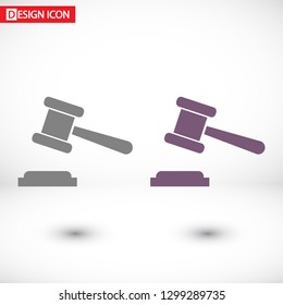 Judge gavel Vector icon