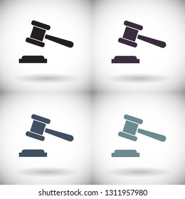 Judge gavel Vector icon