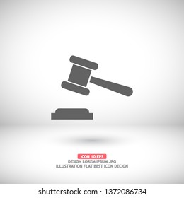 Judge gavel Vector icon