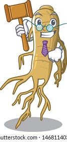 Judge ginseng in the a cartoon shape