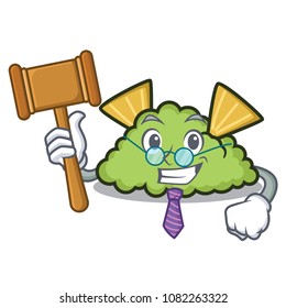 Judge guacamole mascot cartoon style