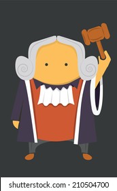 Judge with a hammer