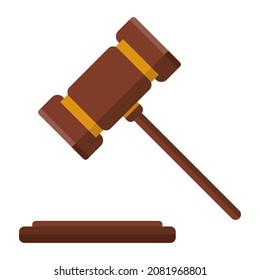 ilustración del vector de clíparte plana de martillo