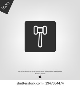 Judge hammer icon