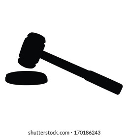 judge hammer icon