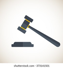 judge hammer icon
