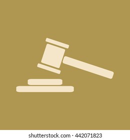 Judge Hammer Icon.