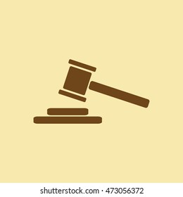 Judge Hammer Icon.