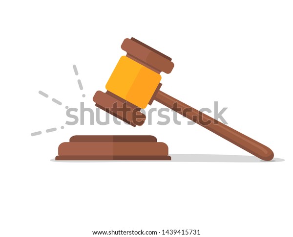 Judge hammer icon law gavel. Auction court hammer\
bid authority concept\
symbol.