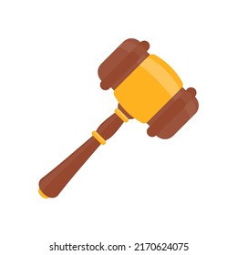 judge hammer Use knocks to decide a lawsuit. A wooden hammer to hit the auction close.