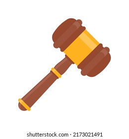 judge hammer Use knocks to decide a lawsuit. A wooden hammer to hit the auction close.