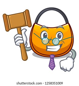 Judge hobo bag shape on a cartoon