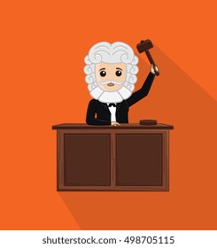 Judge Holding a Hammer