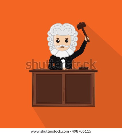 Judge Holding a Hammer