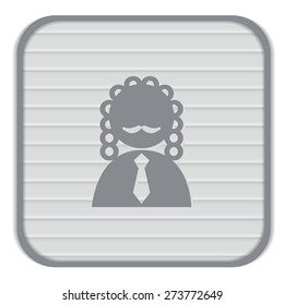 judge icon avatar. symbol of justice