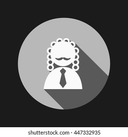 judge icon avatar. symbol of justice