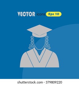 Judge icon avatar. Vector Icon