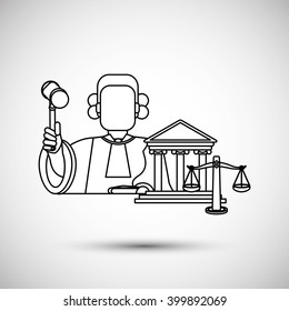 Judge  icon design