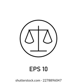 icono de juez pulsación modificable eps 10