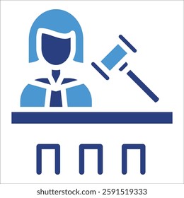 Judge Icon Element For Design