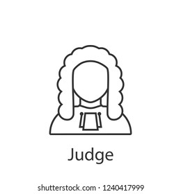 Judge icon. Element of profession avatar icon for mobile concept and web apps. Detailed Judge icon can be used for web and mobile
