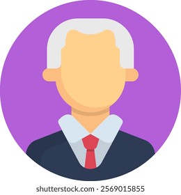 Judge Icon Fill Vector Illustration